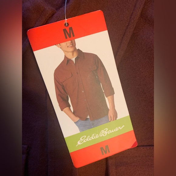 Eddie Bauer Double Brushed Chamois Shirt - Picture 3 of 8